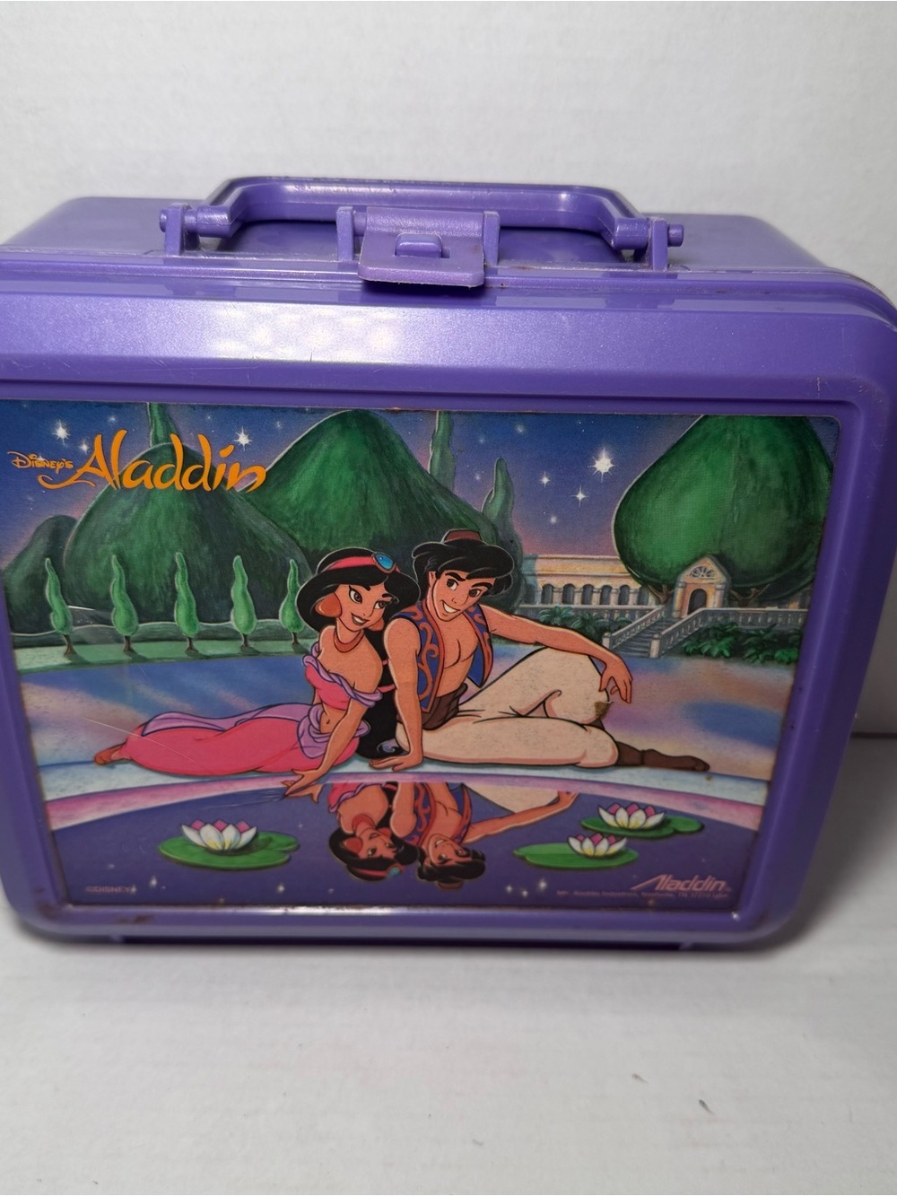 Vintage 90s Disney Aladdin Plastic Lunchbox